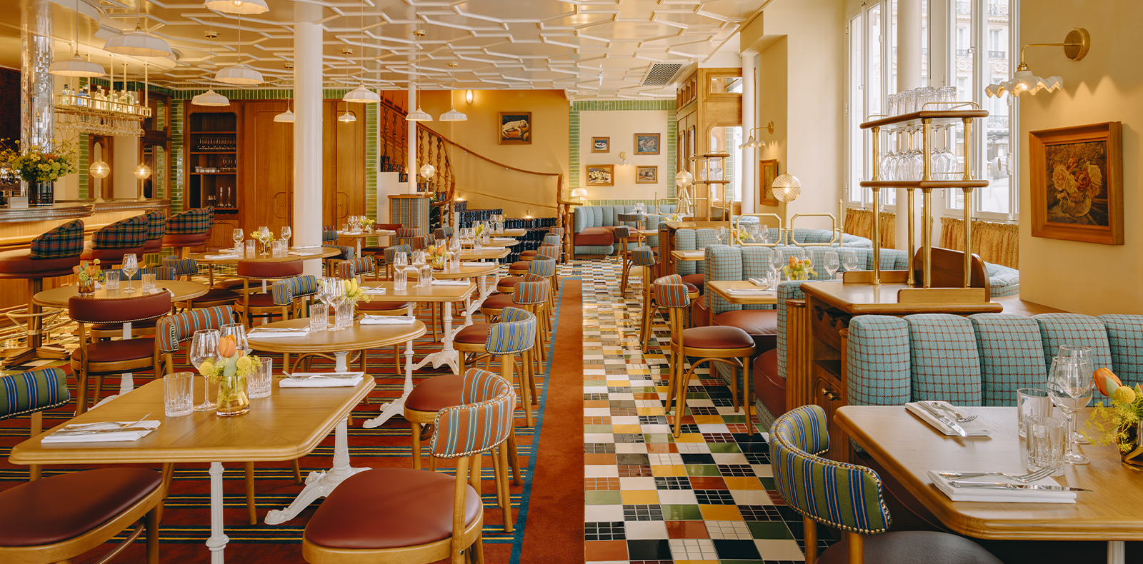 Le restaurant Public House à Paris. © Jérôme Galland.